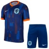 Officiële Voetbalshirt + Korte Broek Nederland Uit EK 2024 - Kids